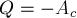 Q = - A_c