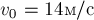 v_0 = 14 м/с